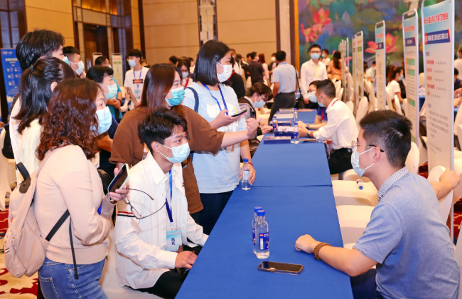 臺灣人才對接會。廈門市人社局供圖