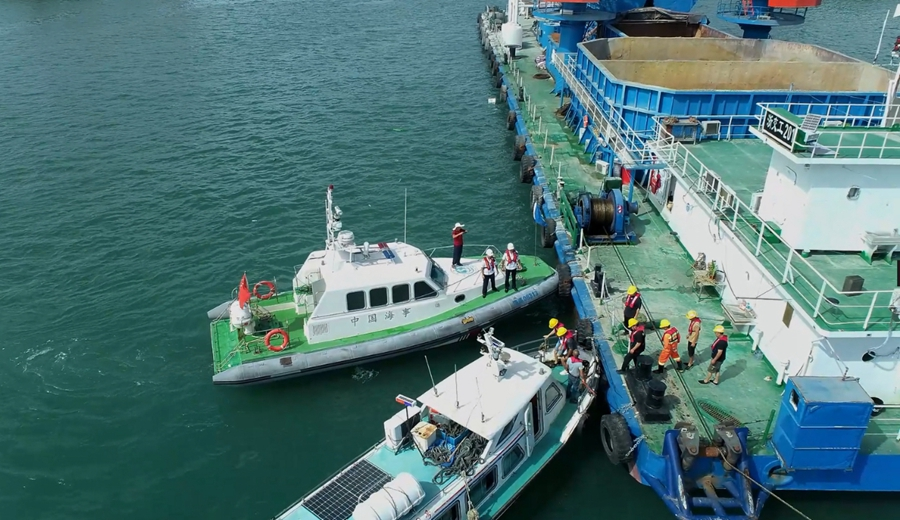 福建海事局加強應急救助力量配備，確保一旦發(fā)生海上險情能夠及時、有效、妥善處置。福建海事局供圖