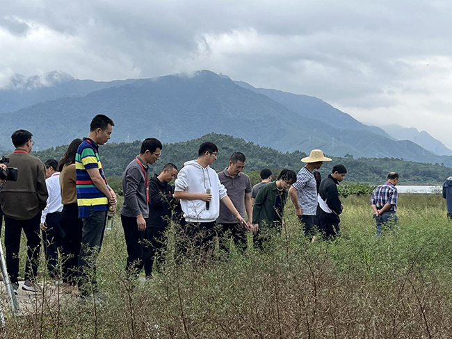 福清市人大代表深入一線對龍江流域開展調(diào)研。福清市人大常委會供圖